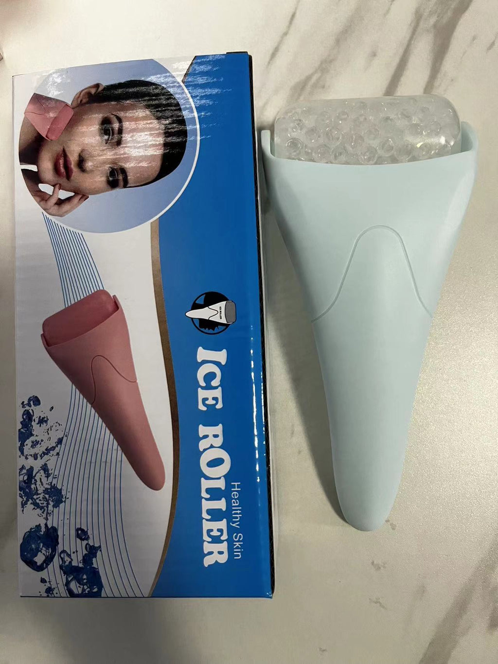 rodillo de hielo para masaje facial