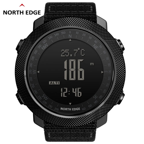NORTH EDGE Men's Sport Digital Watch Hours Running Swimming Military Army Watches Altimeter Barometer Compass Waterproof 50m